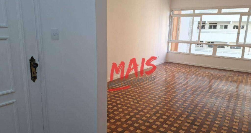 Apartamento com 3 dormitórios à venda, 148 m² por R$ 1.100.000,00 - Boqueirão - Santos/SP