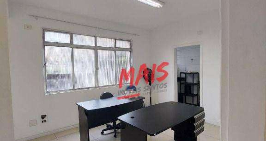 Sala comercial com 2 salas para alugar no Centro, Santos 