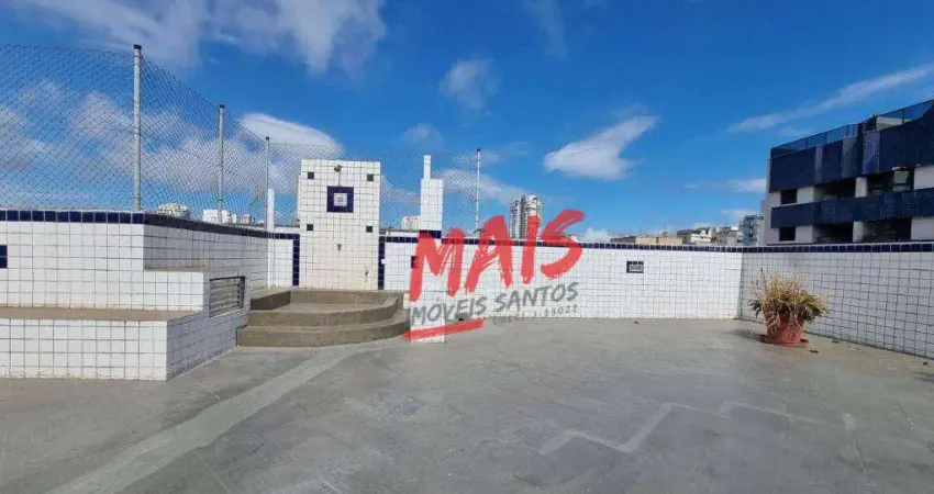 Apartamento com 2 dormitórios à venda, 78 m² por r$ 620.000,00 - boqueirão - santos/sp