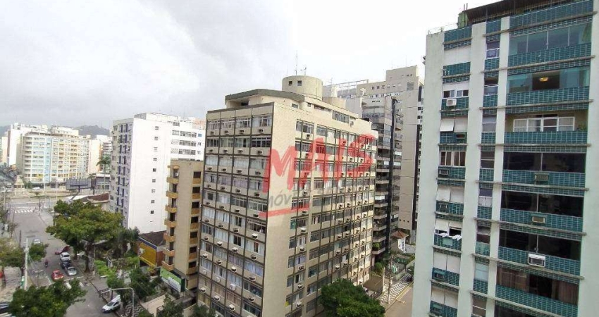Apartamento próximo praia do Gonzaga, 1 quarto, 55 m² - Santos/SP