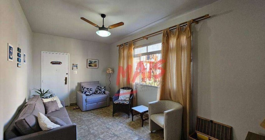 Apartamento mobiliado, com 3 quartos para alugar, 91 m² - Ponta da Praia - Santos/SP