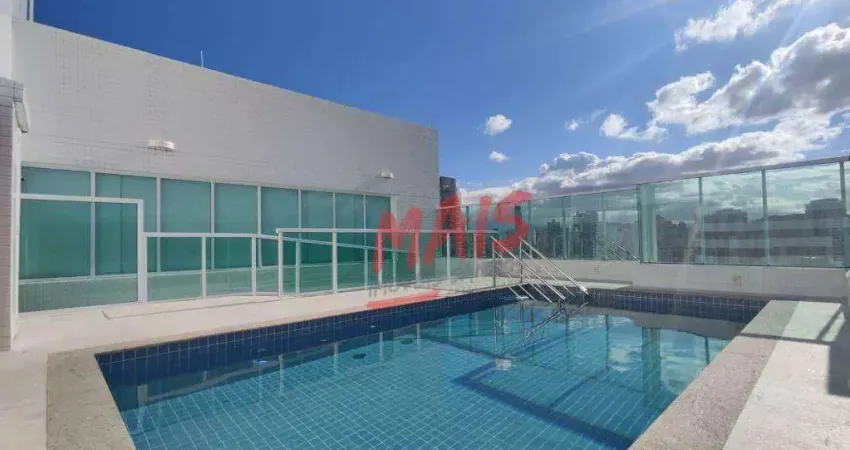 Apartamento porteira fechada, com 2 quartos,  à venda, 68 m² - Embaré - Santos/SP
