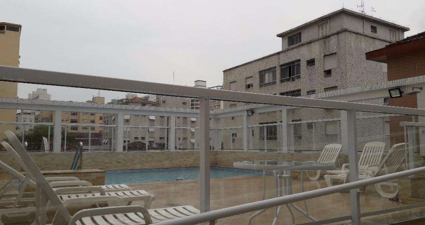 Apartamento com 2 dormitórios para alugar, 58 m² - Pompéia - Santos/SP