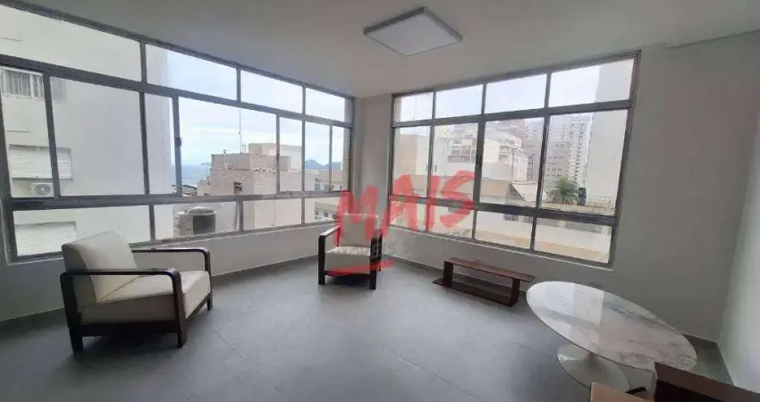 Apartamento com 2 dormitórios à venda, 107 m²  - Boqueirão - Santos/SP