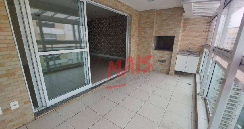 Cobertura com 3 dormitórios à venda, 189 m² - Ponta da Praia - Santos/SP