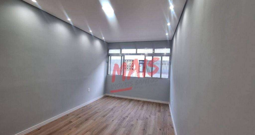 Apartamento com 2 dormitórios à venda, 79 m² por R$ 460.000,00 - Embaré - Santos/SP