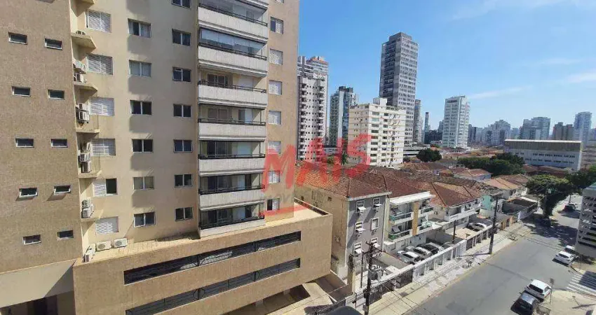 Apartamento com 3 dormitórios à venda, 122 m²- embaré - santos/sp