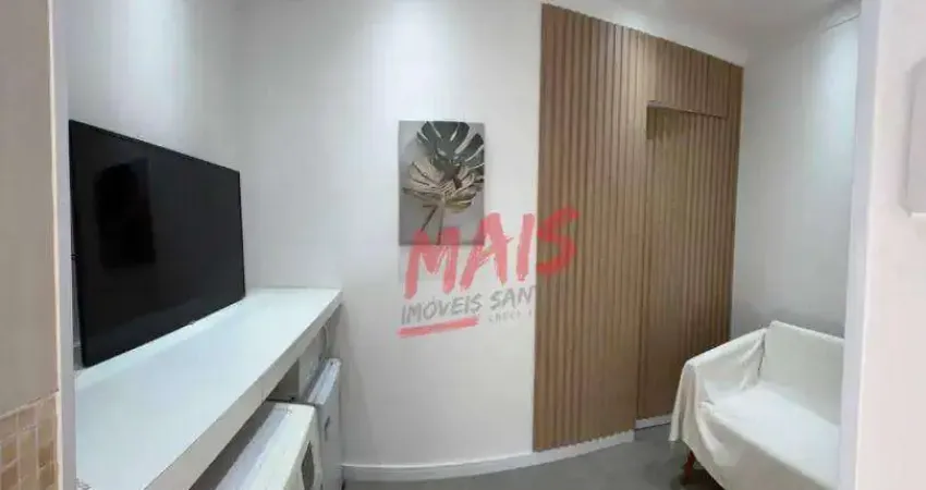 Apartamento com 1 dormitório à venda, 28 m² - ponta da praia - santos/sp