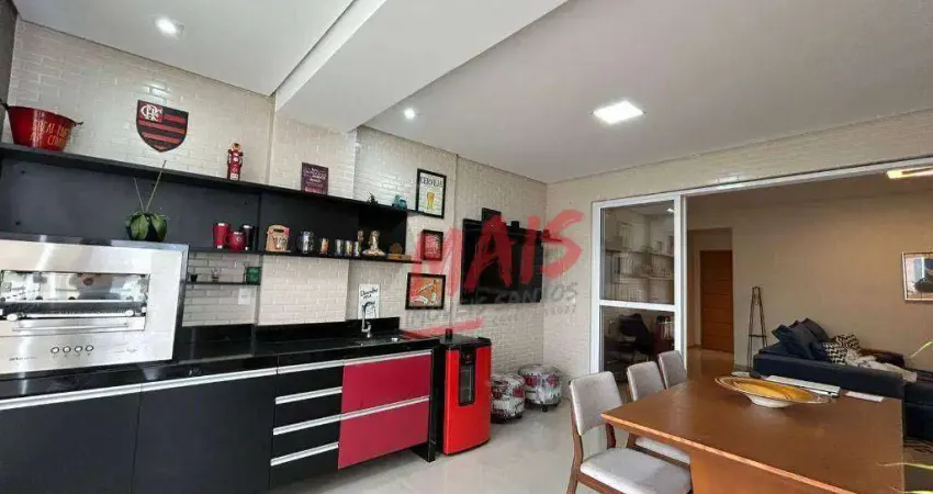 Apartamento com 3 dormitórios à venda, 210 m² - embaré - santos/sp