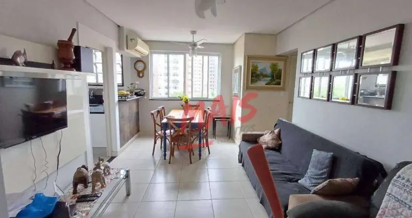 Apartamento com 2 dormitórios à venda, 73 m² por r$ 479.000,00 - embaré - santos/sp