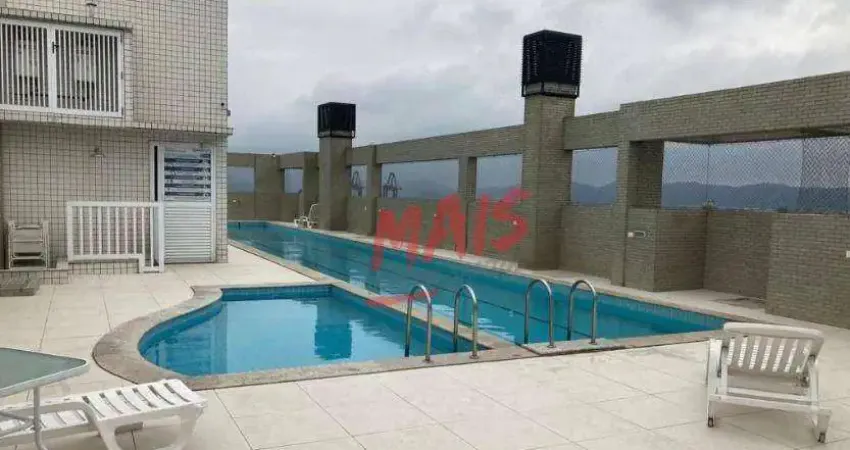 Apartamento  3 dormitórios para alugar, 90 m²  - aparecida - santos/sp