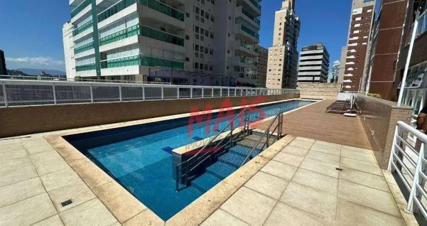 Apartamento com 3 dormitórios à venda, 87 m² - pompéia - santos/sp