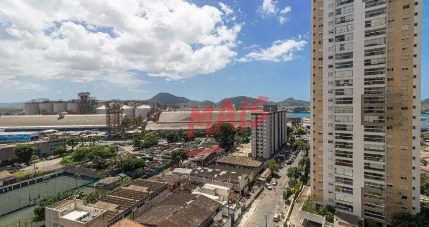 Apartamento com 3 dormitórios à venda, 103 m² - ponta da praia - santos/sp