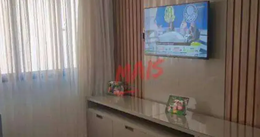 Apartamento com 1 dormitório à venda, 50 m²  - josé menino - santos/sp