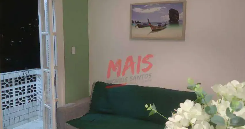 Apartamento com 1 dormitório à venda - boqueirão - santos/sp