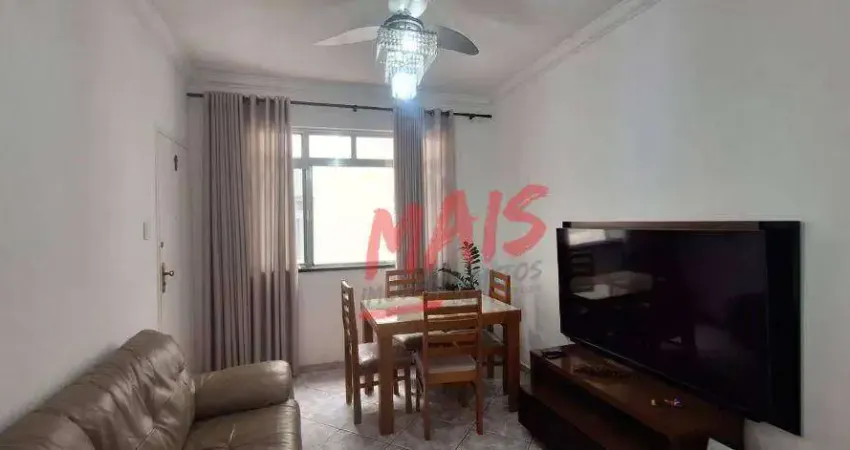 Apartamento com 3 dormitórios à venda, 75 m² por r$ 446.000,00 - boqueirão - santos/sp