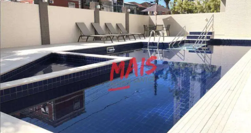 Apartamento com 3 dormitórios à venda, 210 m²  - embaré - santos/sp