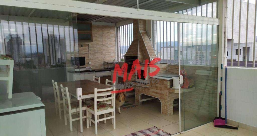 Cobertura com 4 dormitórios à venda, 275 m² - Aparecida - Santos/SP