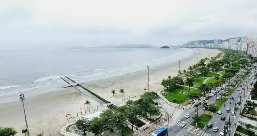 Apartamento 3 dormitórios com vista total do mar - Embaré - Santos