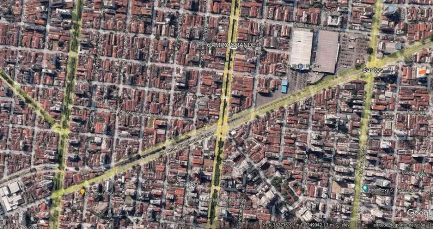 Terreno à venda com 669 m², em avenida de boa circulação - Gonzaga, Santos/SP