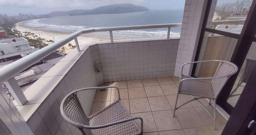 FLAT 1 DORMITÓRIO COM VISTA PARA O MAR 1 VAGA DE GARAGEM LAZER NA COBERTURA