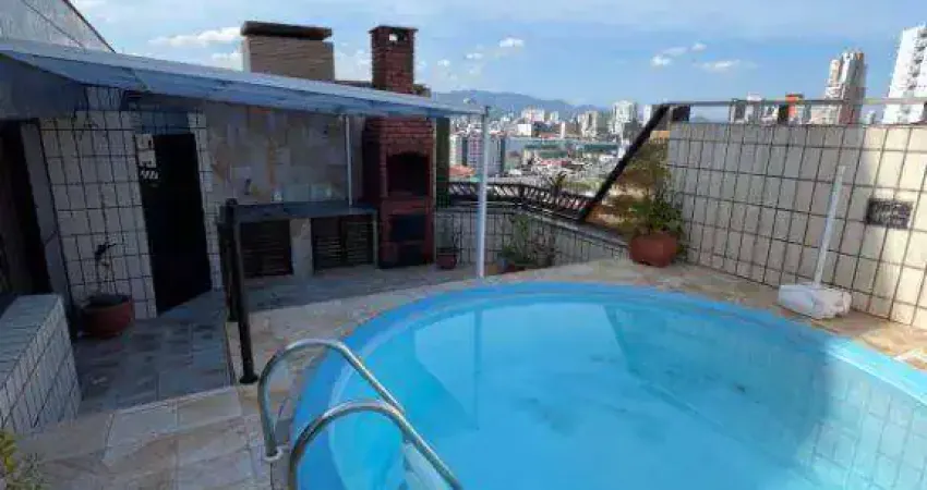 Cobertura com 4 dormitórios para alugar, 250 m² por R$ 10.000,00/mês - Pompéia - Santos/SP