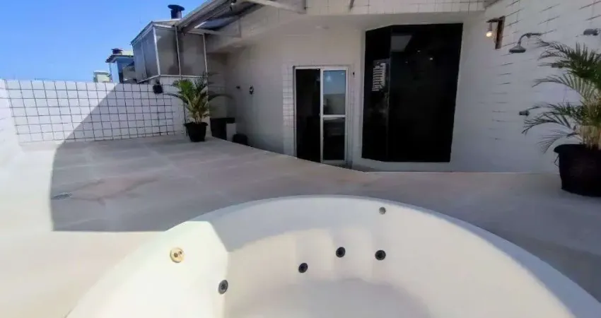 Cobertura com 3 dormitórios à venda, 148 m² por r$ 735.000,00 - vila matias - santos/sp