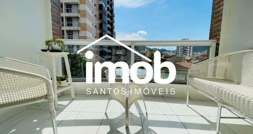 Apartamento à venda de 3 dormitórios, 152 m², R$ 950.000,00 - Gonzaga, Santos/SP