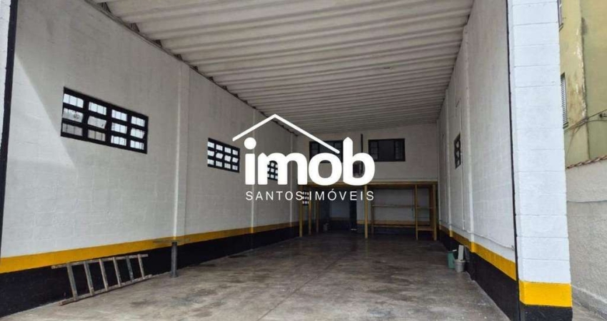 Barracão / Galpão / Depósito para alugar na Rua Almirante Tamandaré, Macuco, Santos