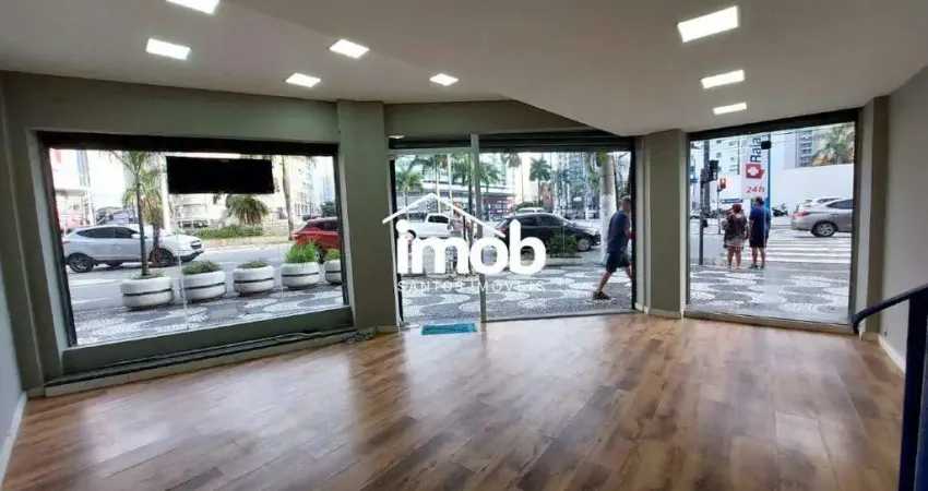 Loja térrea para alugar com mezanino, 55 m², Praça da Independência - Gonzaga, Santos/SP