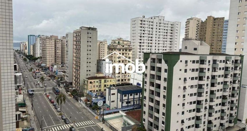Apartamento no Centro de São Vicente, 1 Dormitório, 1 Vaga, próximo da praia, 54 m²
