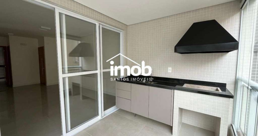Apartamento na quadra da Praia com 2 suítes no Boqueirão em Santos/SP