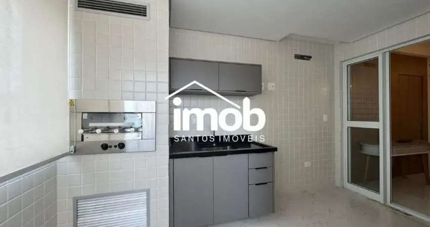 Apartamento de 2 dormitórios para alugar, mobiliado, lazer completo - Boqueirão, Santos/SP