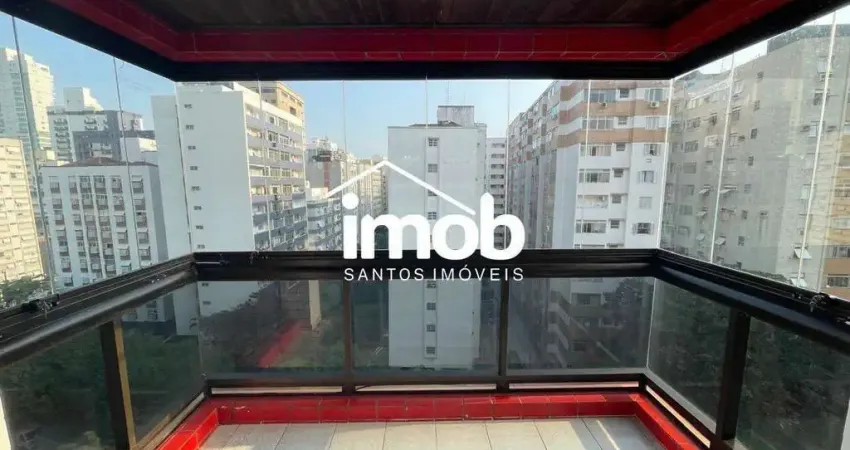 Apartamento na Ponta da Praia, 2 Dormitórios (1 Suíte), próximo da praia, 1 Vaga, 104 m2
