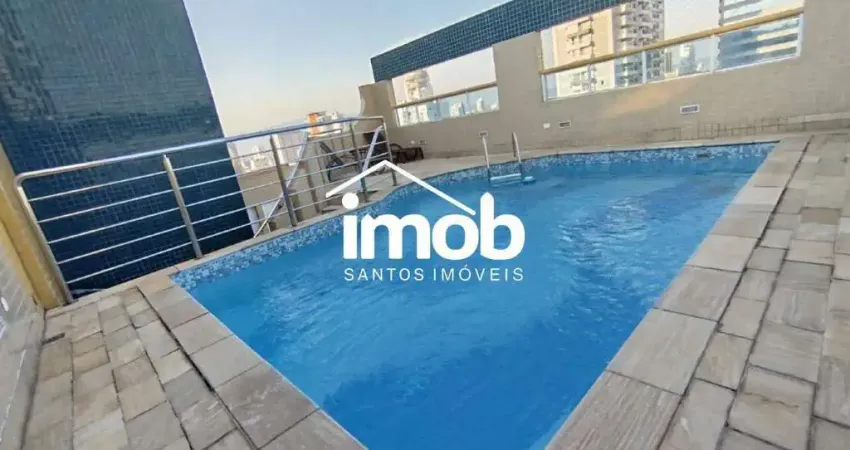 Apartamento de 3 quartos à venda mobiliado, andar alto, próximo à praia, lazer- Gonzaga, Santos/SP