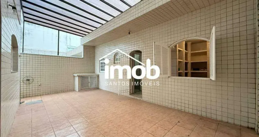 Casa de 4 dormitórios à venda, com suíte, 2 pavimentos, quintal com edícula - Embaré, Santos/SP