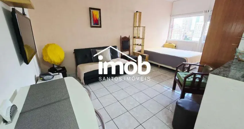 Venda apartamento (sala living) - mobiliado - gonzaga - santos