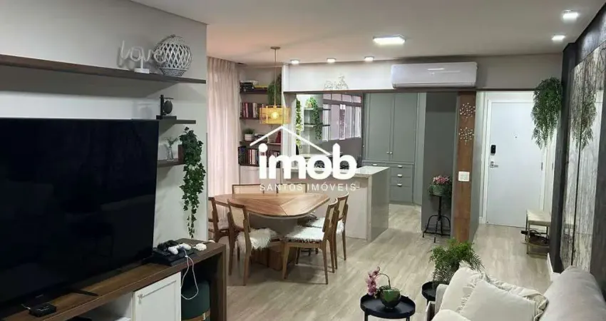 Comprar apartamento, 147 m², totalmente reformado, no bairro gonzaga em santos