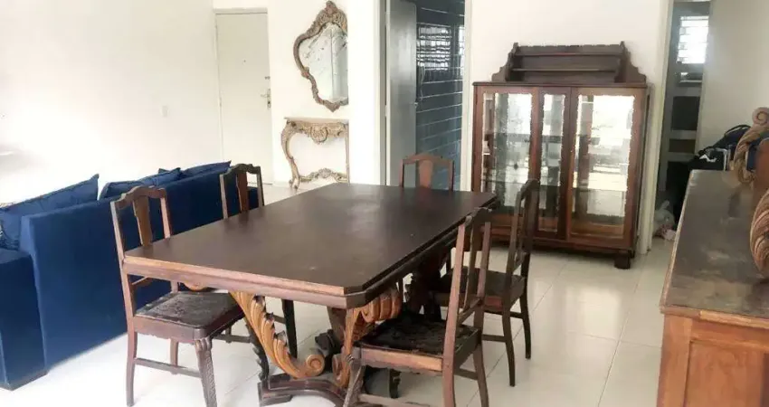 Apartamento amplo pé na areia, 3 dormitórios, vista para o mar no José Menino – Santos/SP