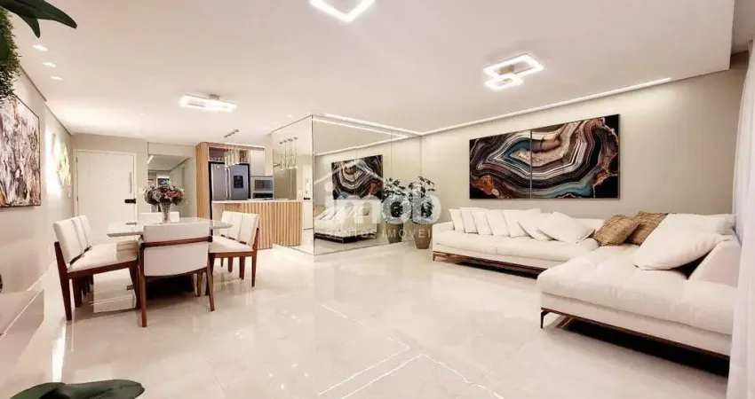 Apartamento moderno e mobiliado com vista panorâmica para o mar no gonzaga – santos/sp