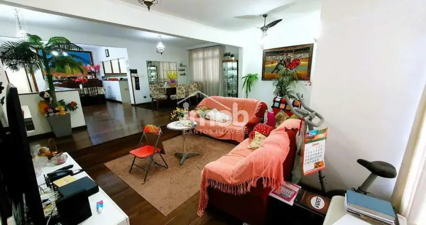 Casa sobreposta alta com 3 dormitórios, 2 suítes, quintal e 2 vagas no embaré - santos/sp