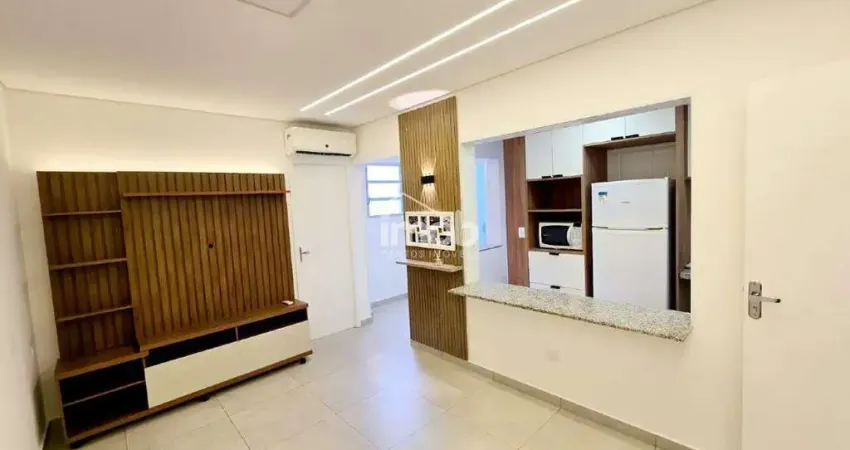 Apartamento 1 dormitório reformado à venda – pompéia, santos