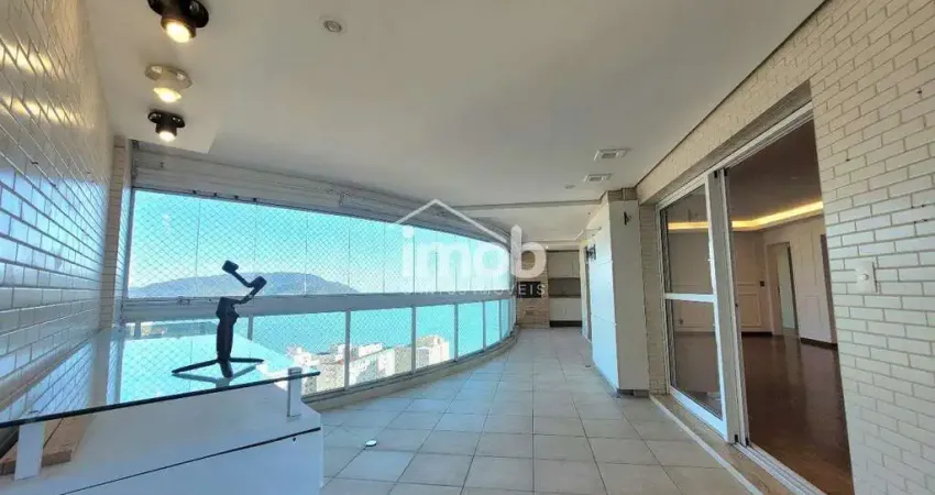 Apartamento de alto padrão com vista mar e varanda gourmet no embaré – condomínio cap ferrat