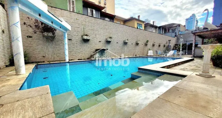 Exclusividade imob santos - sobrado para locação, 6 quartos, 3 suítes, 5 vagas, gonzaga – santos/sp