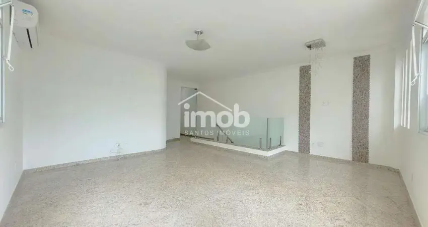 Casa sobreposta alta duplex no embaré / santos/sp – 4 suítes, terraço gourmet e 2 vagas paralelas