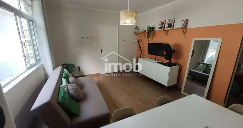 Apartamento à venda, 2 quartos, 1 suíte, 1 vaga, encruzilhada - santos/sp