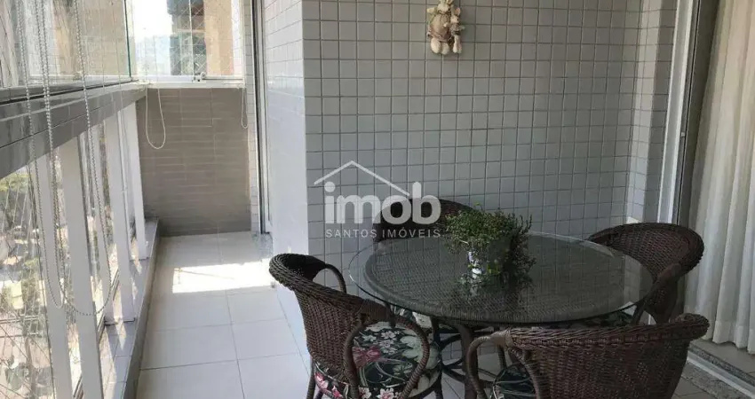 Apartamento no gonzaga, 2 quartos (2 suíte), frente, 1 vaga demarcada, lazer completo, 81 m²