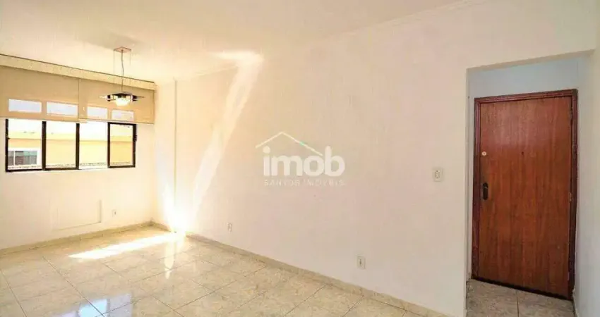 Apartamento à venda com 2 dormitórios, 2 banheiro, 1 vaga de garagem e 106 m² na aparecida – santos/sp