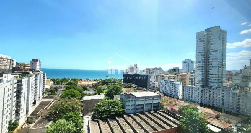 Apartamento de alto padrão vista mar no ville de france, 2 suítes, 163 m², aparecida – santos/sp
