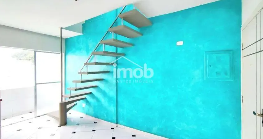 Cobertura duplex com 2 dormitórios à venda no josé menino – santos/sp